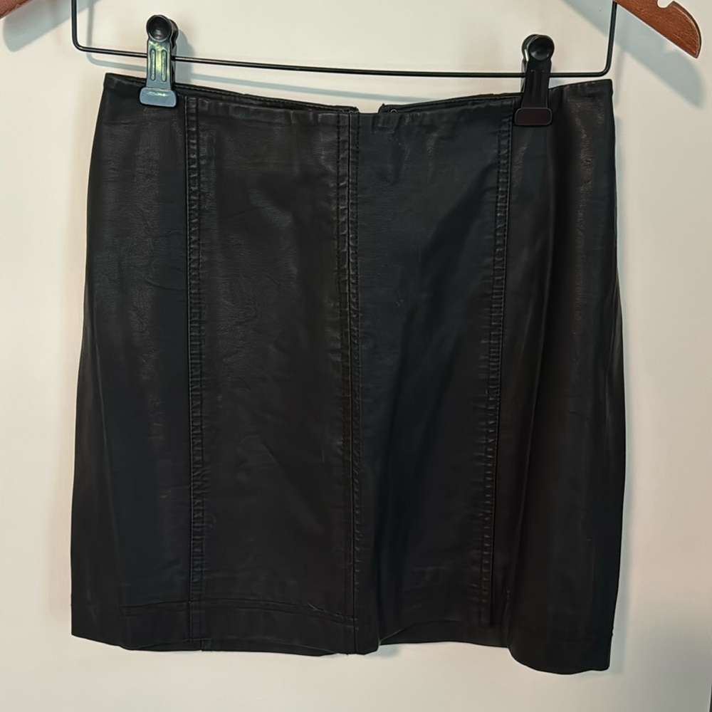 free people vegan black skirt size 0